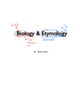 Biology Etymology