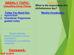 WEEKLY TOPIC: Homework: