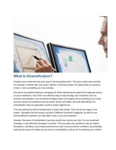 What Is Diversification?