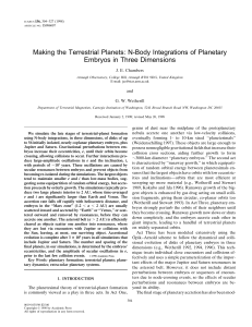 Making the Terrestrial Planets: N-Body Integrations of Planetary