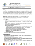 Standardized Residential Photovoltaic Permit Form