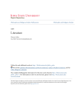 Literature - Iowa State University Digital Repository