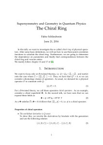 The Chiral Ring