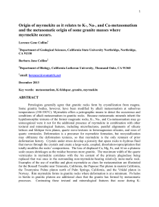 Origin of myrmekite as it relates to K-, Na-, and Ca