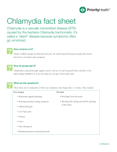 Chlamydia fact sheet