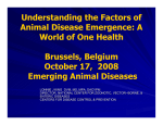 Understanding the Factors of Animal Disease Emergence: A World