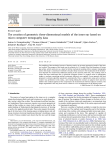 The creation of geometric three-dimensional models of the inner ear