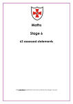Maths Learning Stage Booklet