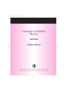 Concepts of Modern Physics