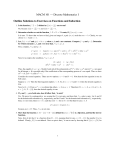 MACM 101 — Discrete Mathematics I Outline Solutions to Exercises