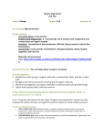 Macromolecules Unit Plan