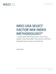 msci usa select factor mix index methodology