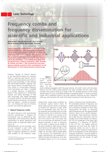 Frequency combs and frequency dissemination for scientific and