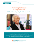 Positioning Techniques in Long-Term Care
