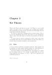 Chapter 3 Set Theory - University of Arizona
