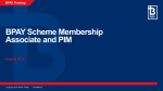 BPAY Scheme Membership Associate and PIM