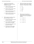 Chemistry Goal 4 - North Carolina Public Schools