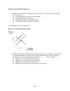 Sample Exam Questions/Chapter 16 1. Suppose an emissions tax is