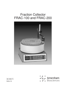 Fraction Collector FRAC-100 and FRAC-200