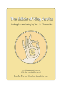 The Edicts of King Asoka