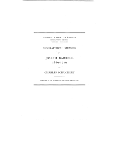 joseph barrell - National Academy of Sciences