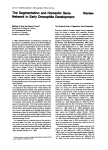 The Segmentation and Homeotic Gene Network in Early Drosophila