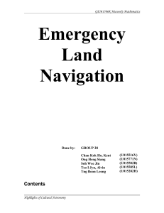 Emergency Land Navigation