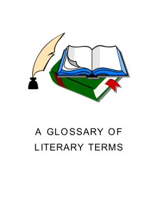 a glossary of literary terms