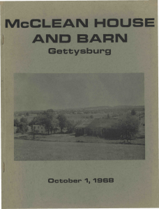 McCLEAN HOUSE AND BARN