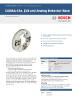 D336A 4 in. (10 cm) Analog Detector Base