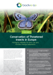Conservation of Threatened Insects in Europe