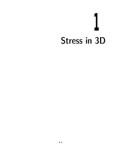 1 Stress in 3D