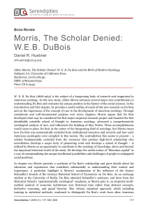 Morris, The Scholar Denied: WEB DuBois