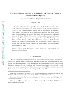 The Solar Nebula on Fire: A Solution to the Carbon Deficit in the