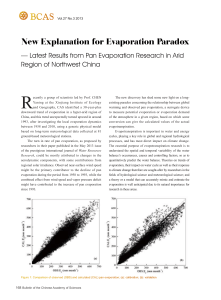 New Explanation for Evaporation Paradox