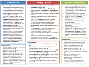 Restless Earth Changing Climates Battle for the Biosphere