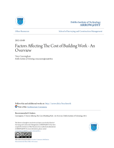 Factors Affecting The Cost of Building Work - An