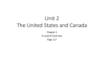 Unit 2 The United States and Canada