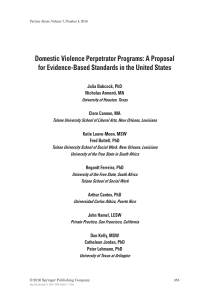 Full Text - Association of Domestic Violence Intervention Programs