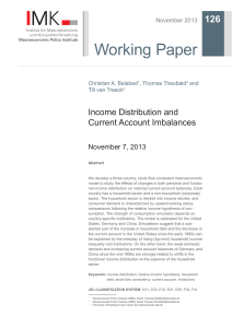 Income Distribution and Current Account Imbalances