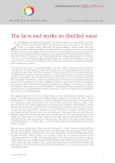 The facts and myths on distilled water