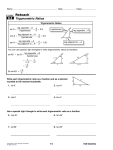 Trigonometric Ratios