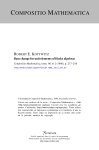 Base change for unit elements of Hecke algebras