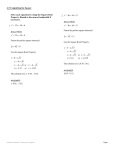 Solve each equation by using the Square Root