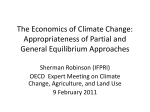The Economics of Climate Change: Appropriateness of