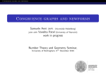 Congruence graphs and newforms