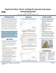 Improved silver mirror coating for ground and space