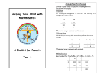 Y4 Parent Booklet