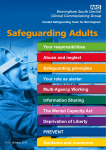 Safeguarding principles Your responsibilities Abuse and neglect