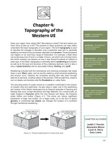 Chapter 4: Topography of the Western US